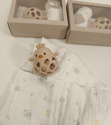 COPERTA CULLA+TOY NEONATI KSM310 75X100 Tellini S.r.l. Ingrosso Abbigliamento